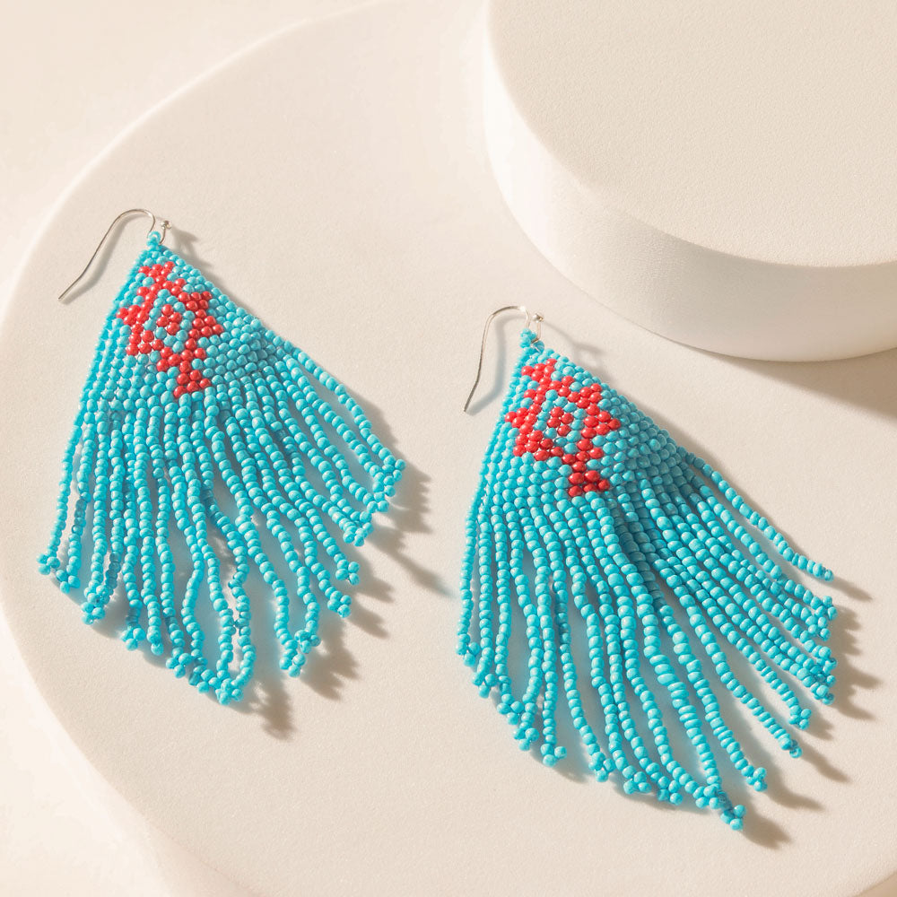 Mesa Crossroads Earrings in Electric Blue - Myra USA