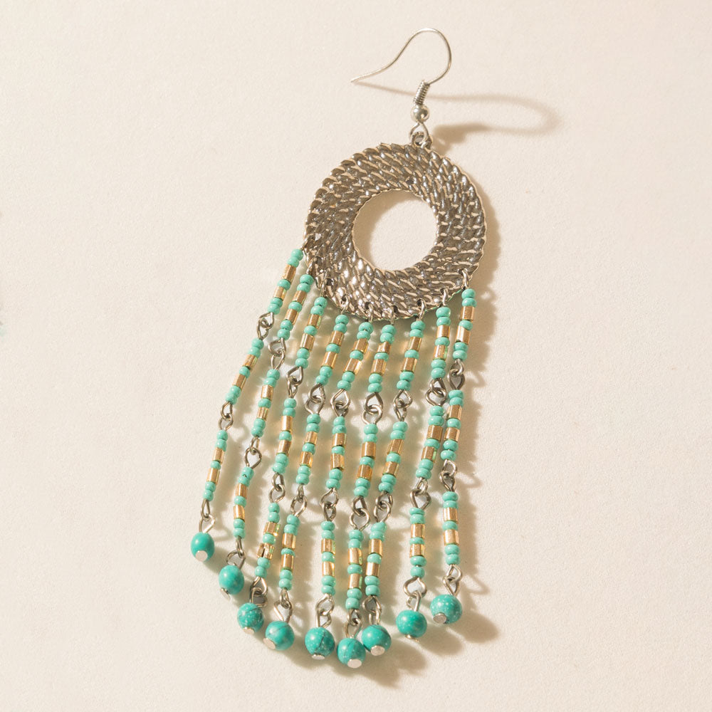 Desert Jewel Earrings in Golden Sage - Myra USA