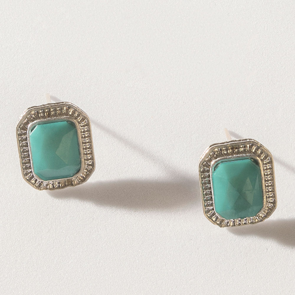Myra Turquoise Trails & Silver Tales Set of 16 Earrings