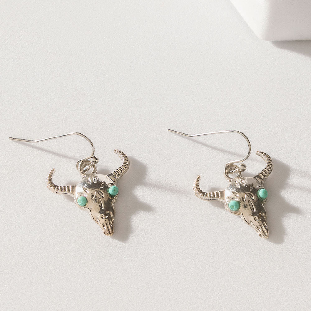 Myra Turquoise Trails & Silver Tales Set of 16 Earrings