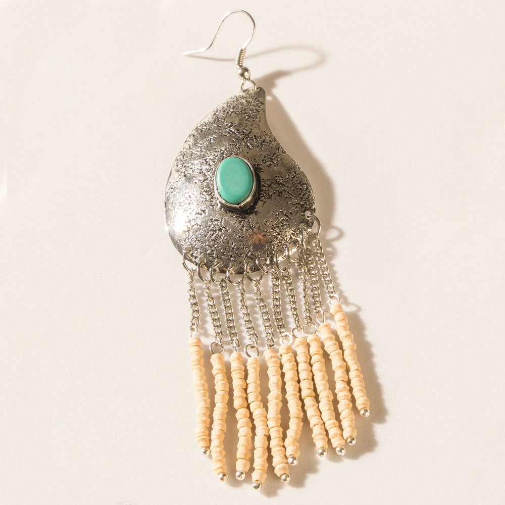 Echoes of Santa Fe Earrings in Canyon Teal - Myra USA