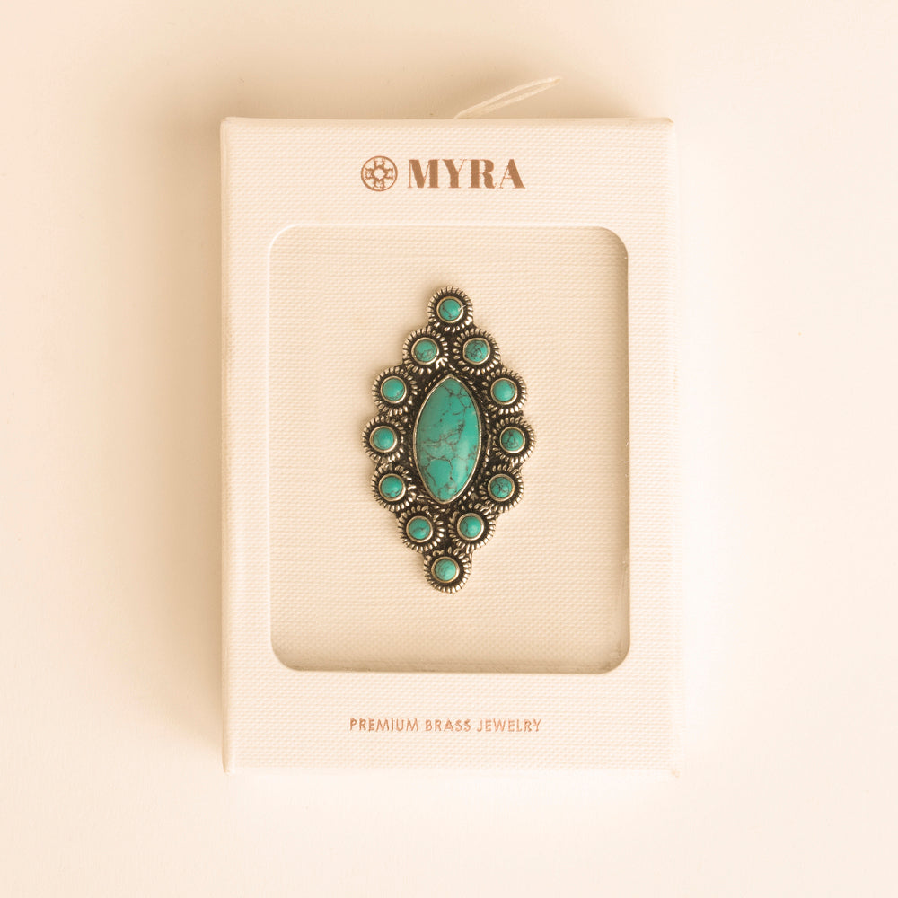 Myra The Oathkeeper Ring in Forged Teal