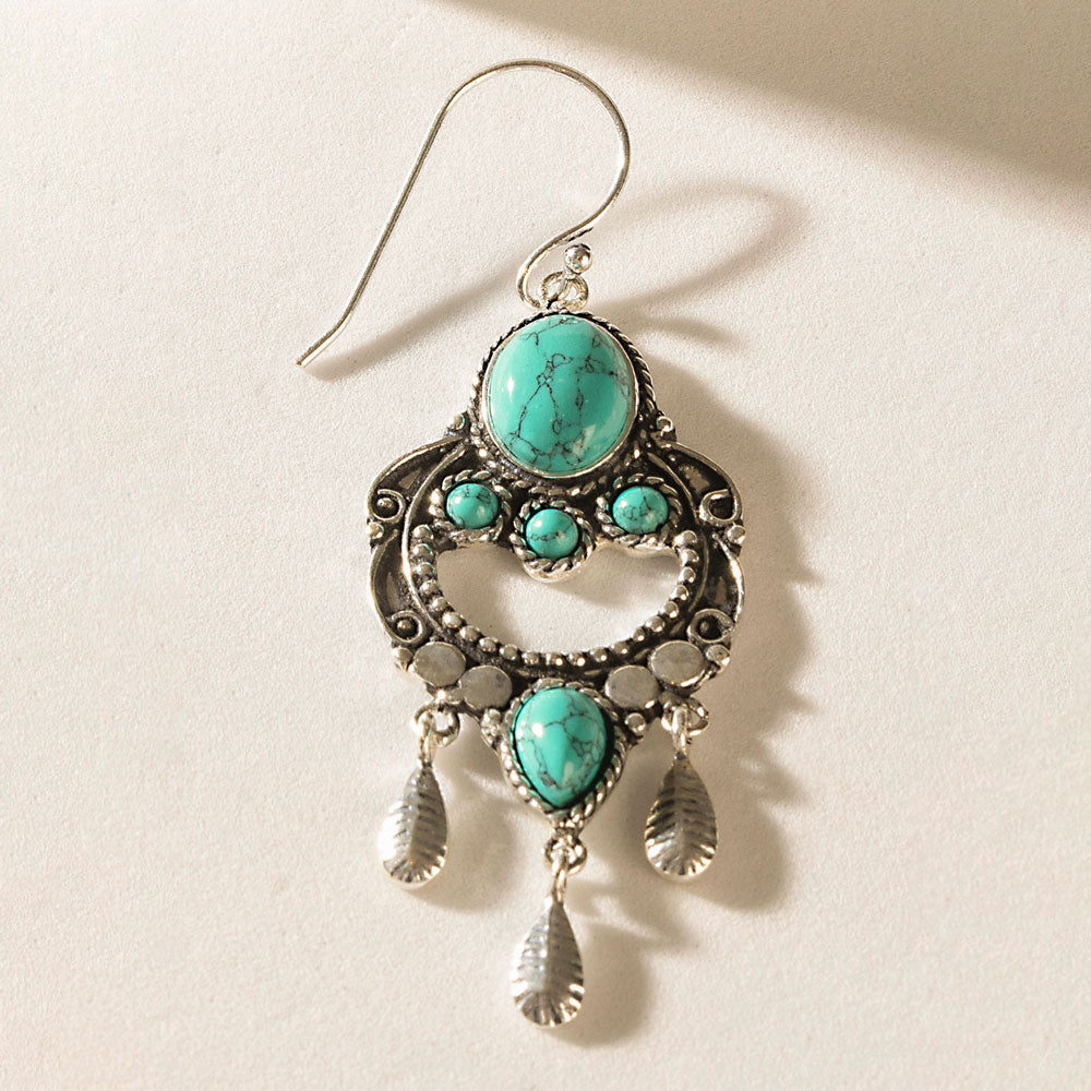 Featherchant Earrings in Spirit Teal - Myra USA