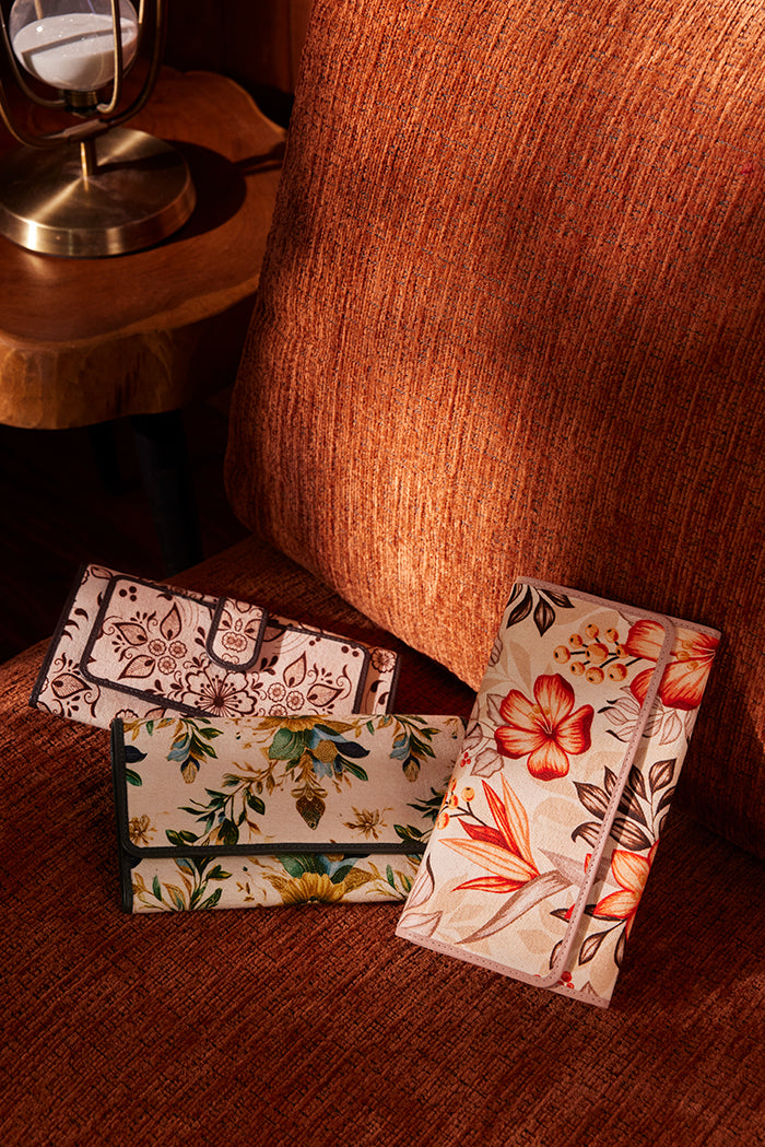 Myra Autumn Grace Woven Wallet in Teal Bloom