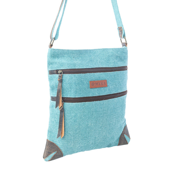 Myra Western Jade Shoulder Bag in Aqua Sage - Myra USA