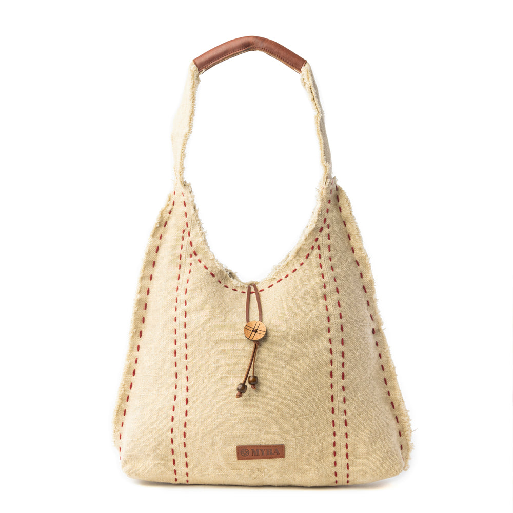 Myra Desert Loom Shoulder Bag in Harvest Yellow