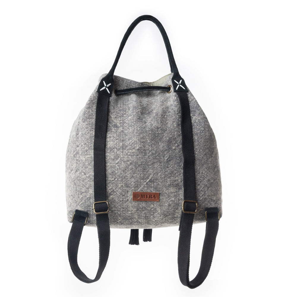 Myra Sel de Mer Bucket Backpack in Aged Grey - Myra USA
