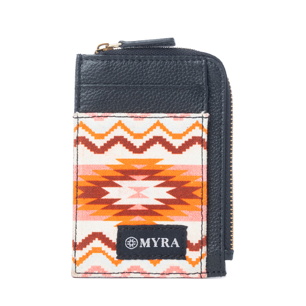 Myra Prism Dawn Leather Credit Card Holder in Mesa Rust