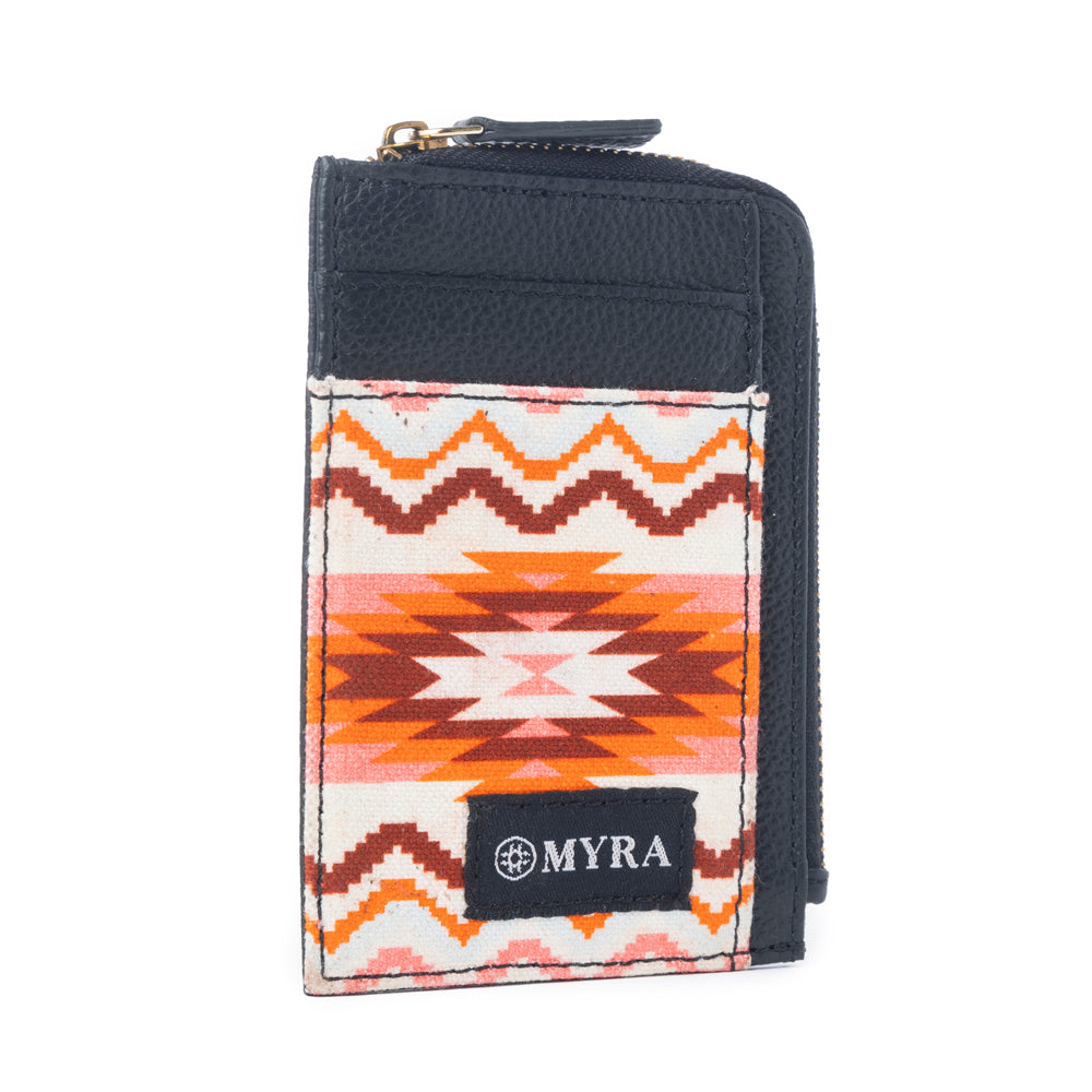 Myra Prism Dawn Leather Credit Card Holder in Mesa Rust