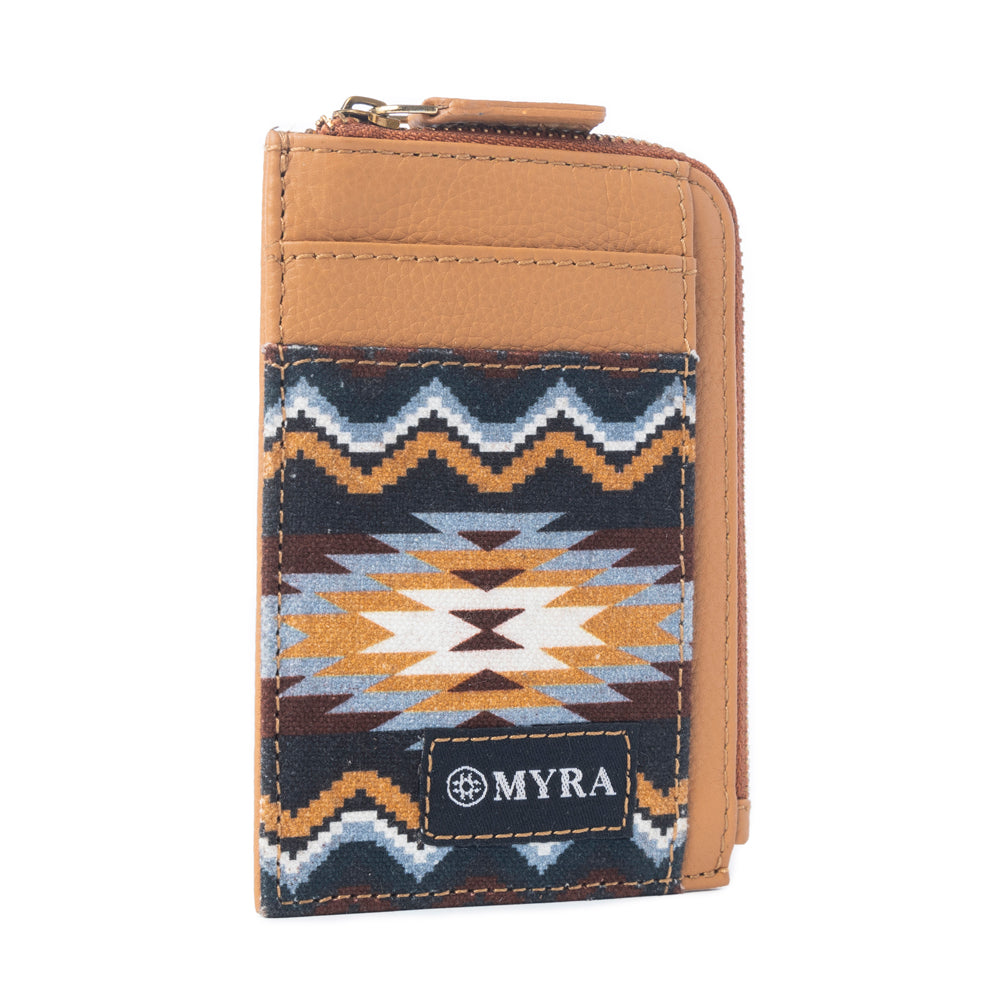 Myra Urban Prairie Leather Credit Card Holder in Golden Rust