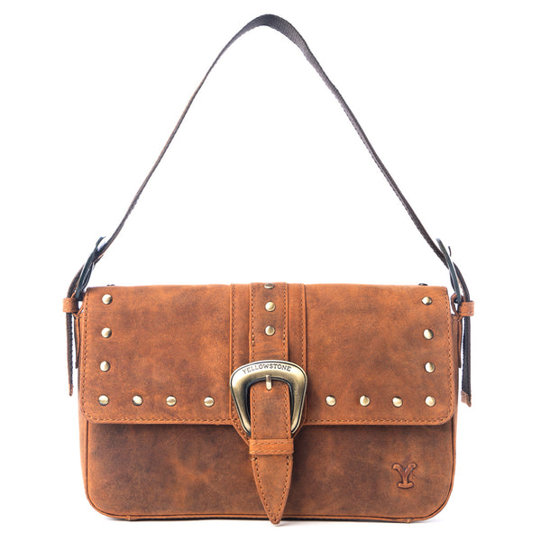 Yellowstone Amber Paradise Handbag with Rivets - Myra USA