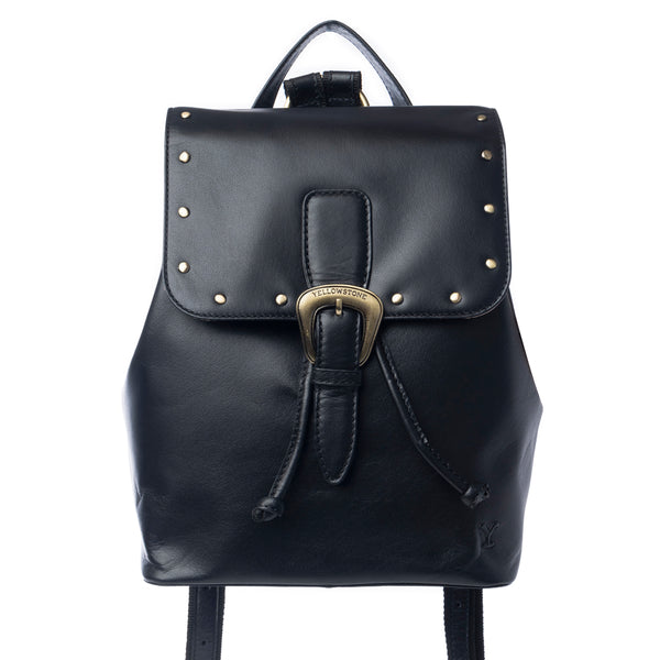 Yellowstone Longhorn Ash Studded Leather Backpack - Myra USA