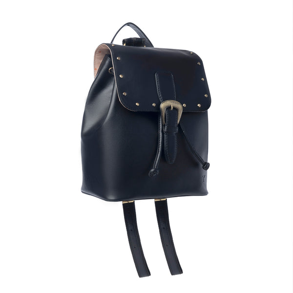 Yellowstone Longhorn Ash Studded Leather Backpack - Myra USA