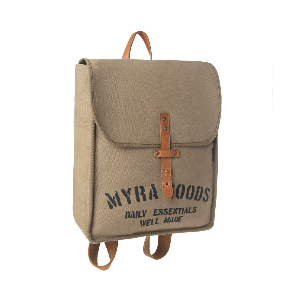 Myra Creekside Essentials Backpack in Canyon Olive - Myra USA