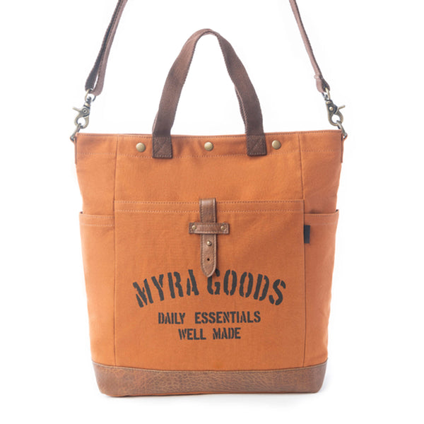 Myra Goods Redwood Tote Bag in Mocha Brown - Myra USA