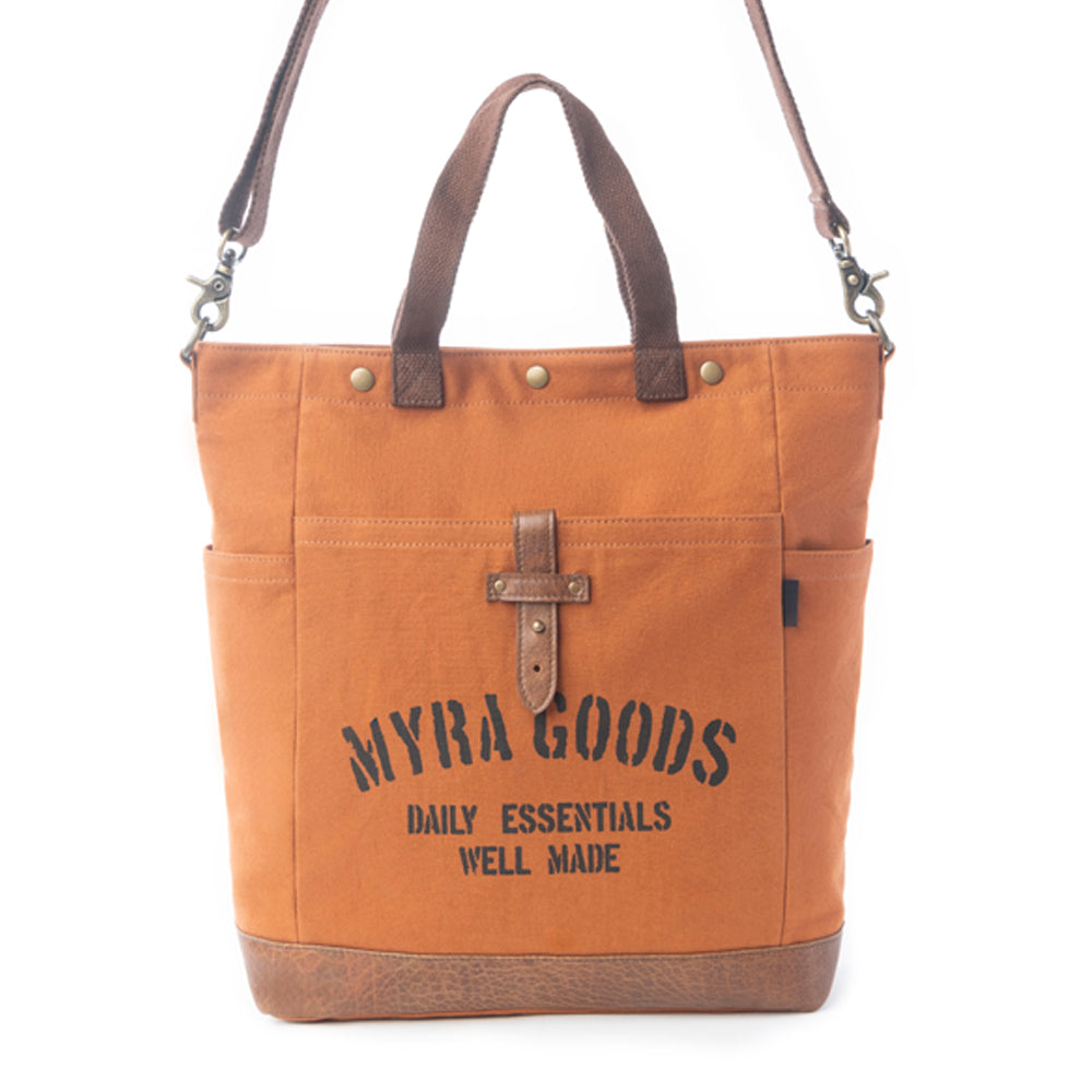 Myra Goods Redwood Tote Bag in Mocha Brown