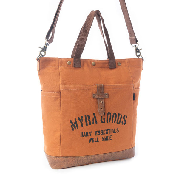 Myra Goods Redwood Tote Bag in Mocha Brown - Myra USA