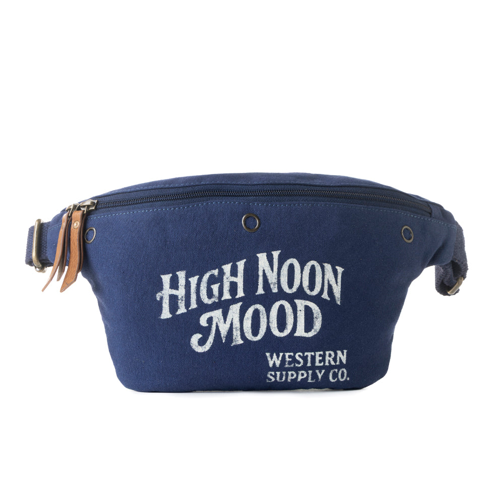 High Noon Fanny Pack for Women in navy with printed detail - Myra USA