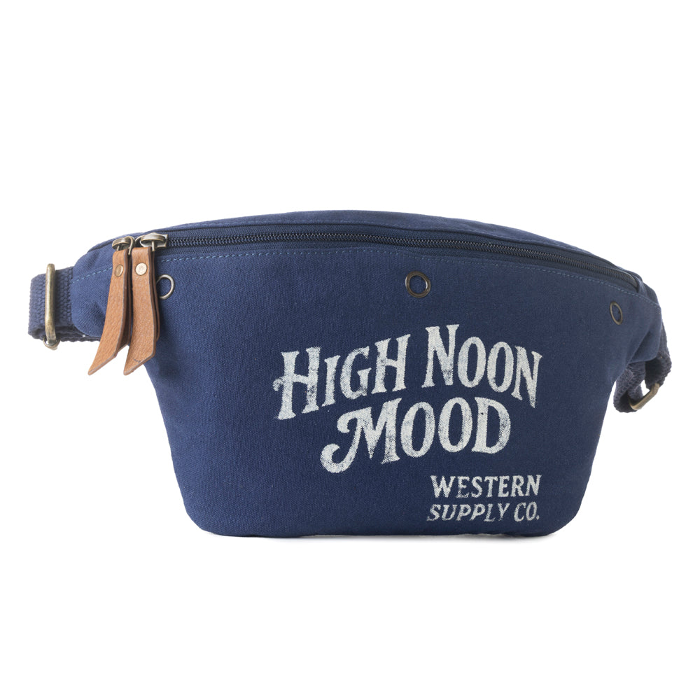 High Noon Fanny Pack for Women in navy with printed detail - Myra USA