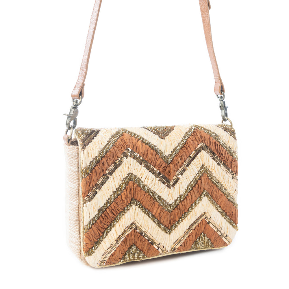 Myra Sahara Sol Crossbody Bag in Radiant Topaz