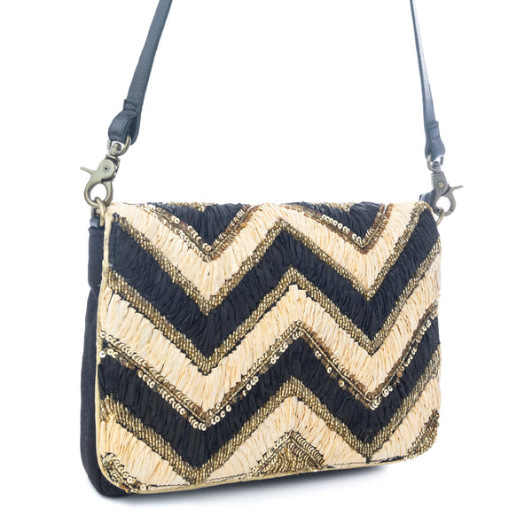 Myra Velvet Ember Crossbody Bag in Golden Shadow - Myra USA