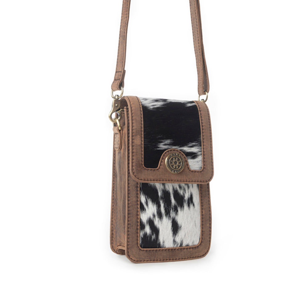 Myra Lasso Lane Hairon Leather Bag in Snowhide - Myra USA