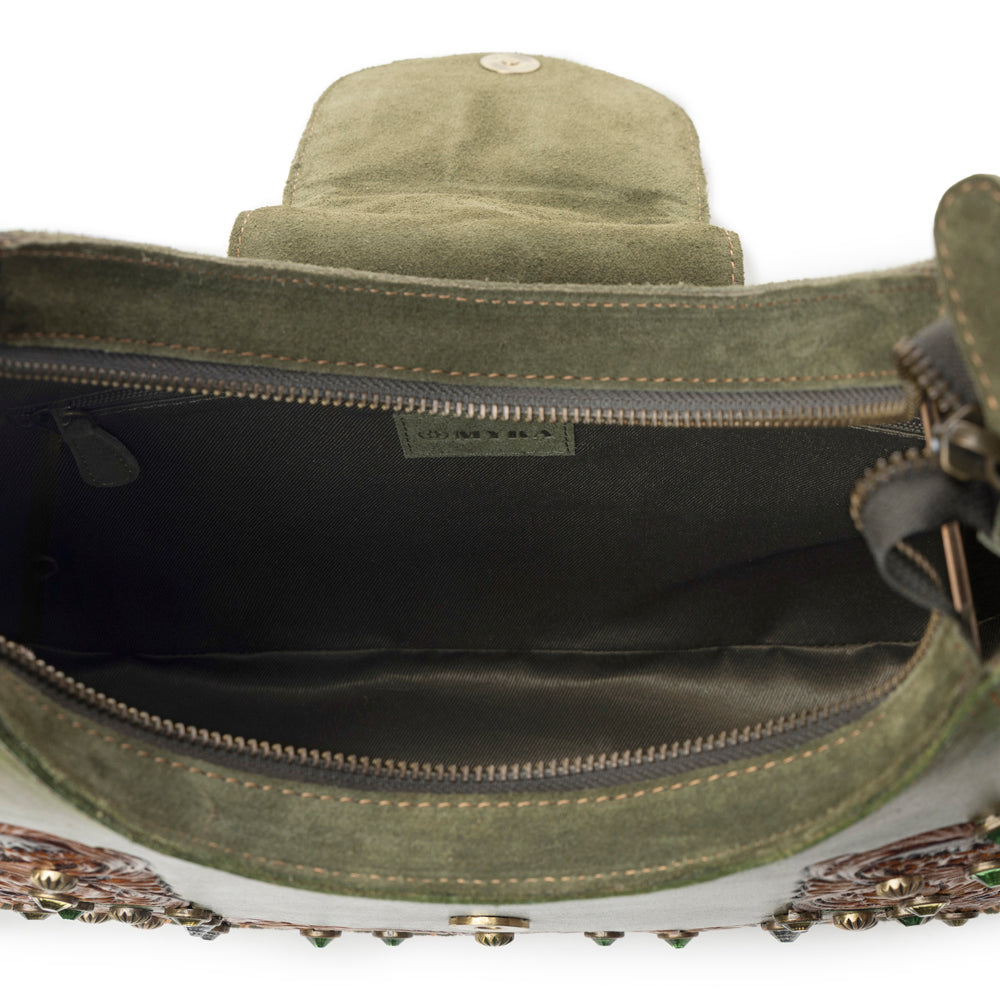 Myra Sierra Grove Handtooled Leather Bag in Western Fern - Myra USA