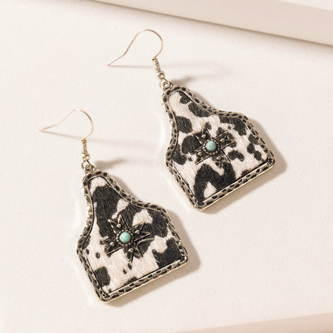 Myra Shadowflower Earrings In Lariat Speckle