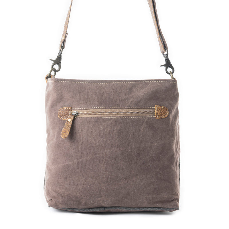 Washed-Out Side Pocket Shoulder Bag