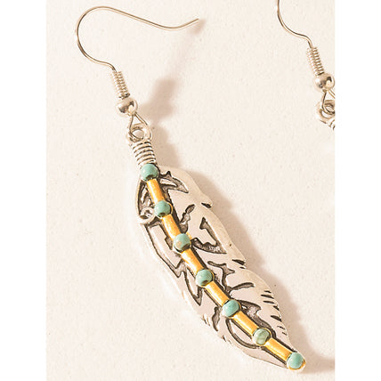 Myra Wild Lineage Earrings in Antique Silver