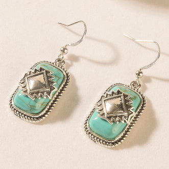 Myra Zenith Stone Earrings in Spirit Blue