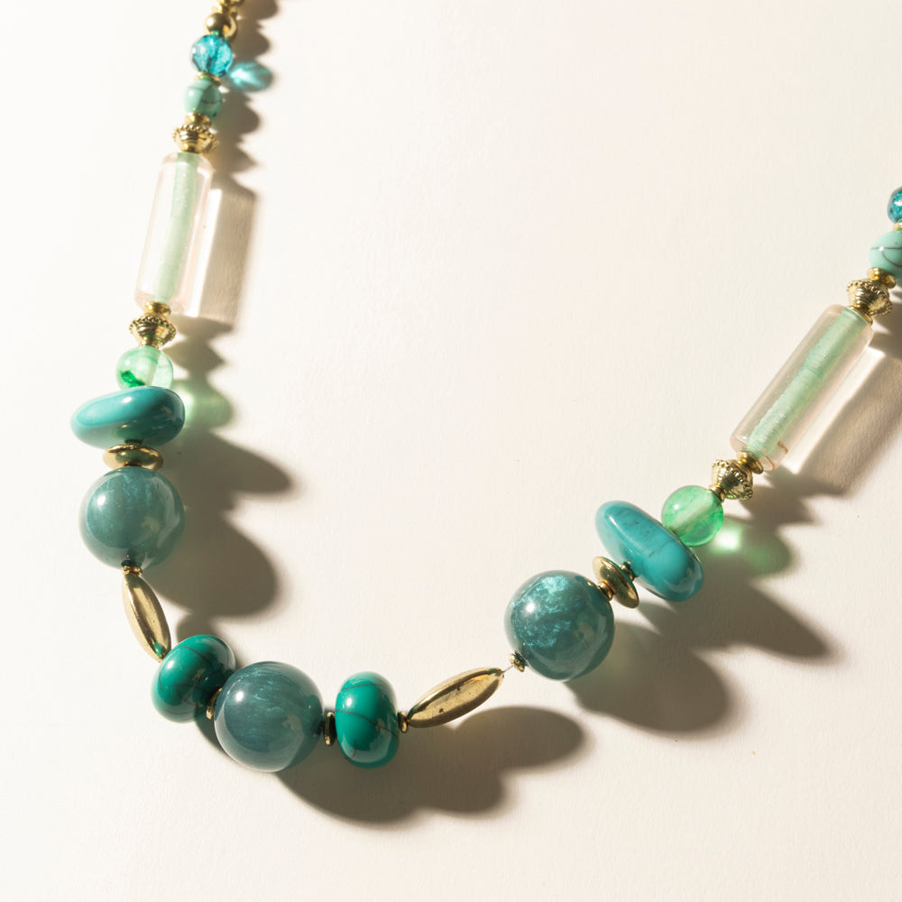 Myra Lagoon Mist Necklace in Spring Aqua - Myra USA