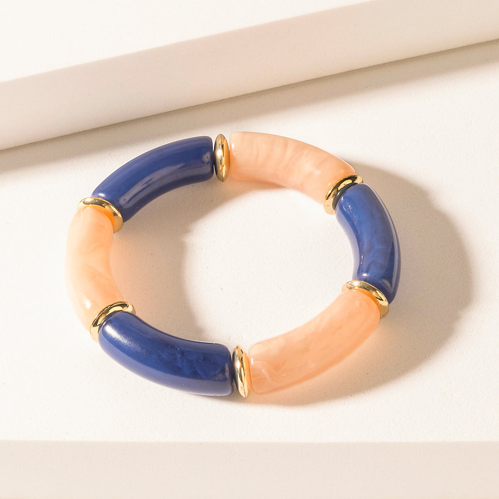 Myra Midnight Western Axis Bracelet in Blush Quartz