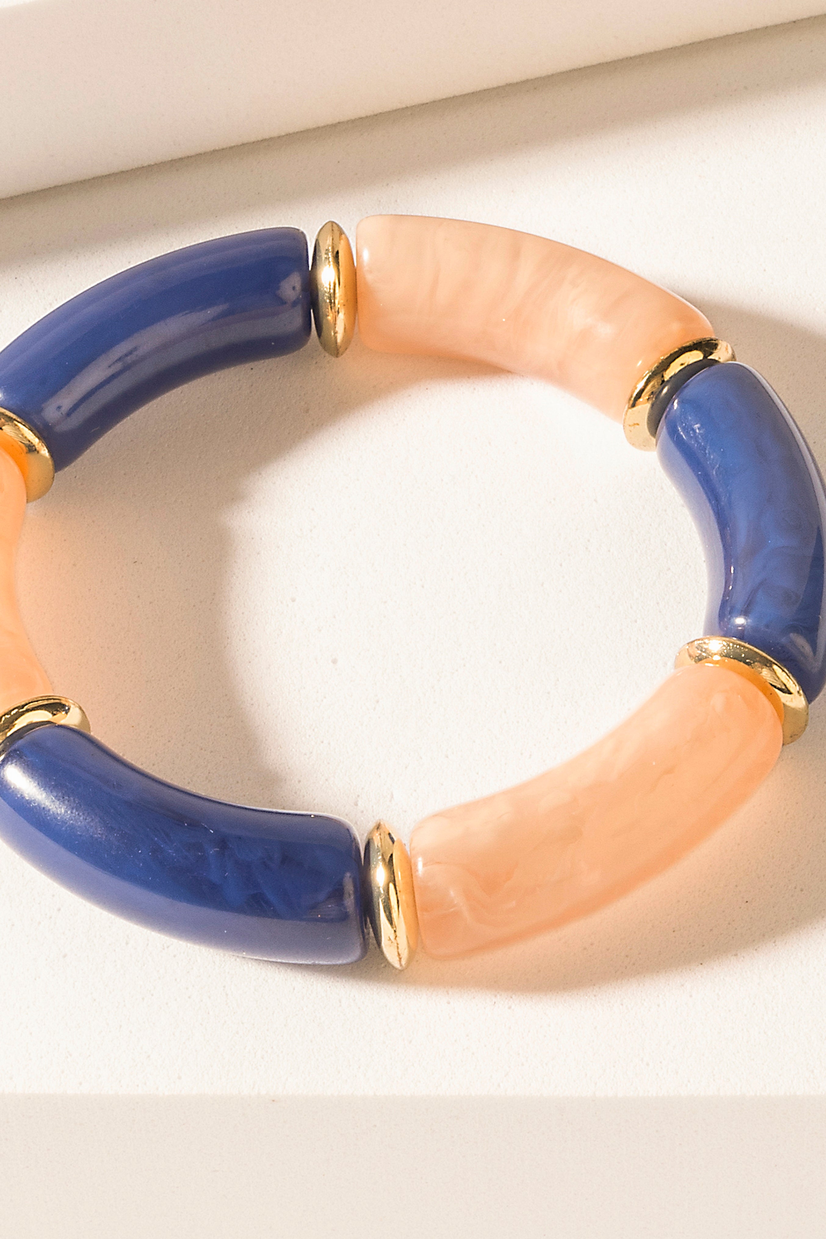 Myra Midnight Western Axis Bracelet in Blush Quartz