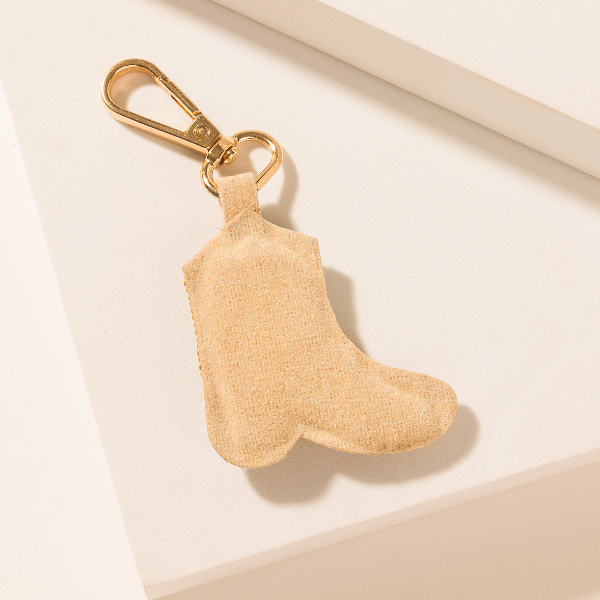 Myra Saddle Song Boot Keychain in Desert Pearl