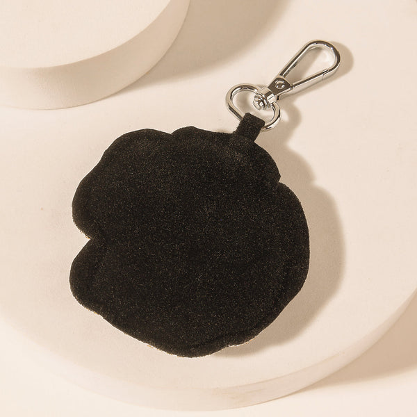 Myra Rebel Rose Keychain in Midnight Noir - Myra USA