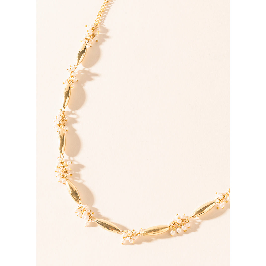 Myra Florenza Necklace in Regal White