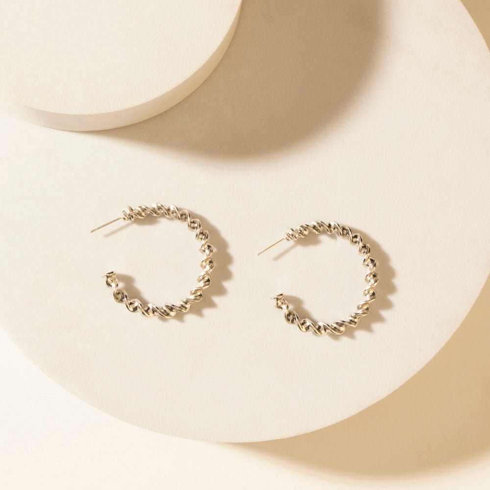 Myra Moonbeam Earrings Set in Silver Shine - Myra USA