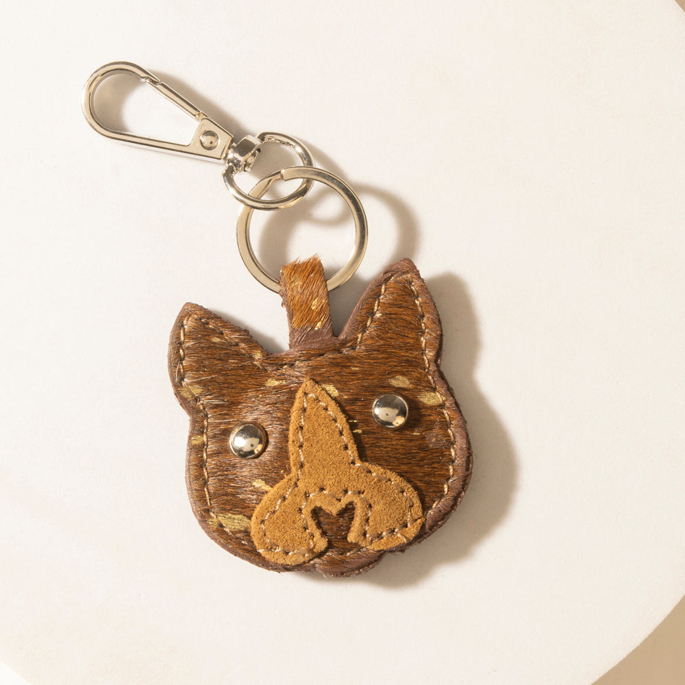 Myra Barn Whisker Hairon Keychain in Honey Tan - Myra USA