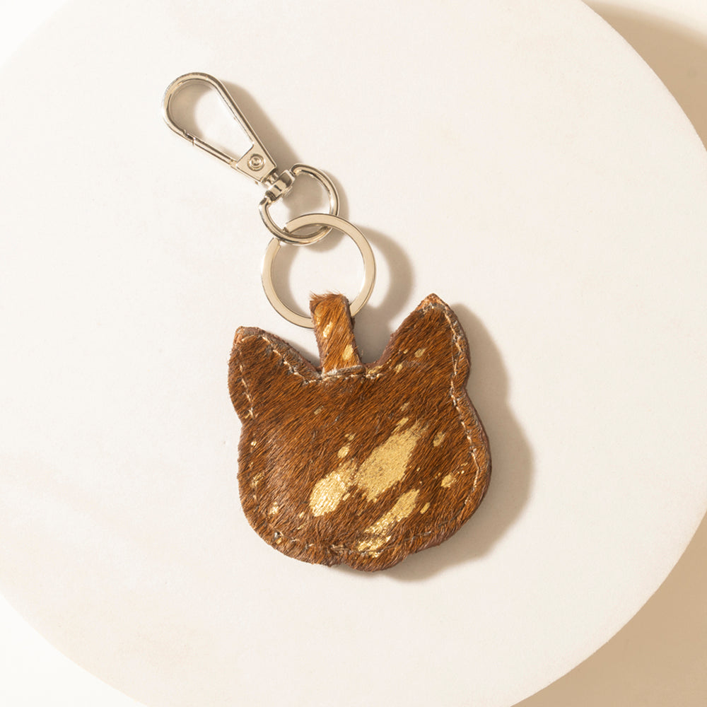 Myra Barn Whisker Hairon Keychain in Honey Tan - Myra USA