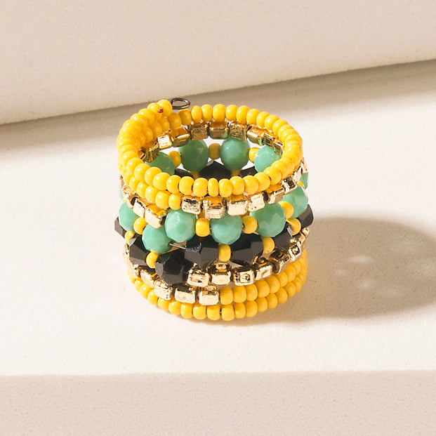 Myra Firefly Echo Ring in Golden Lagoon - Myra USA