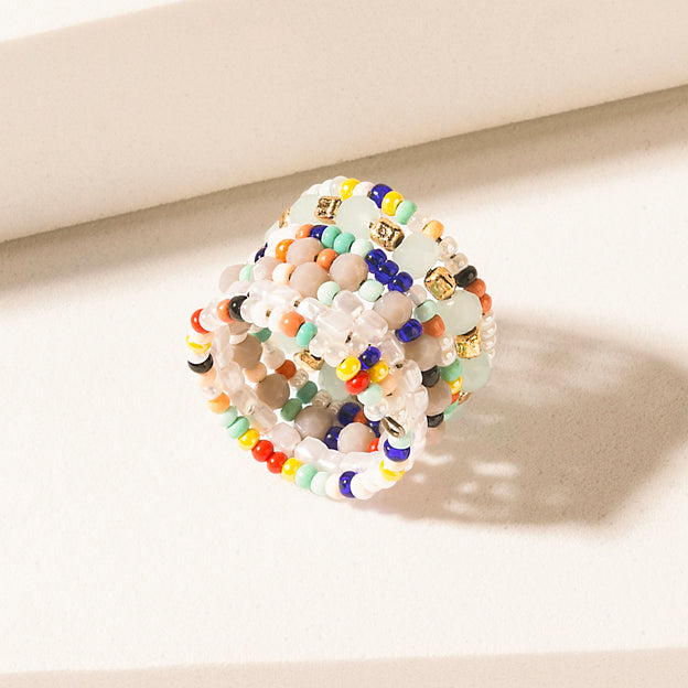 Myra Viva Spiral Ring in Multicolor - Myra USA