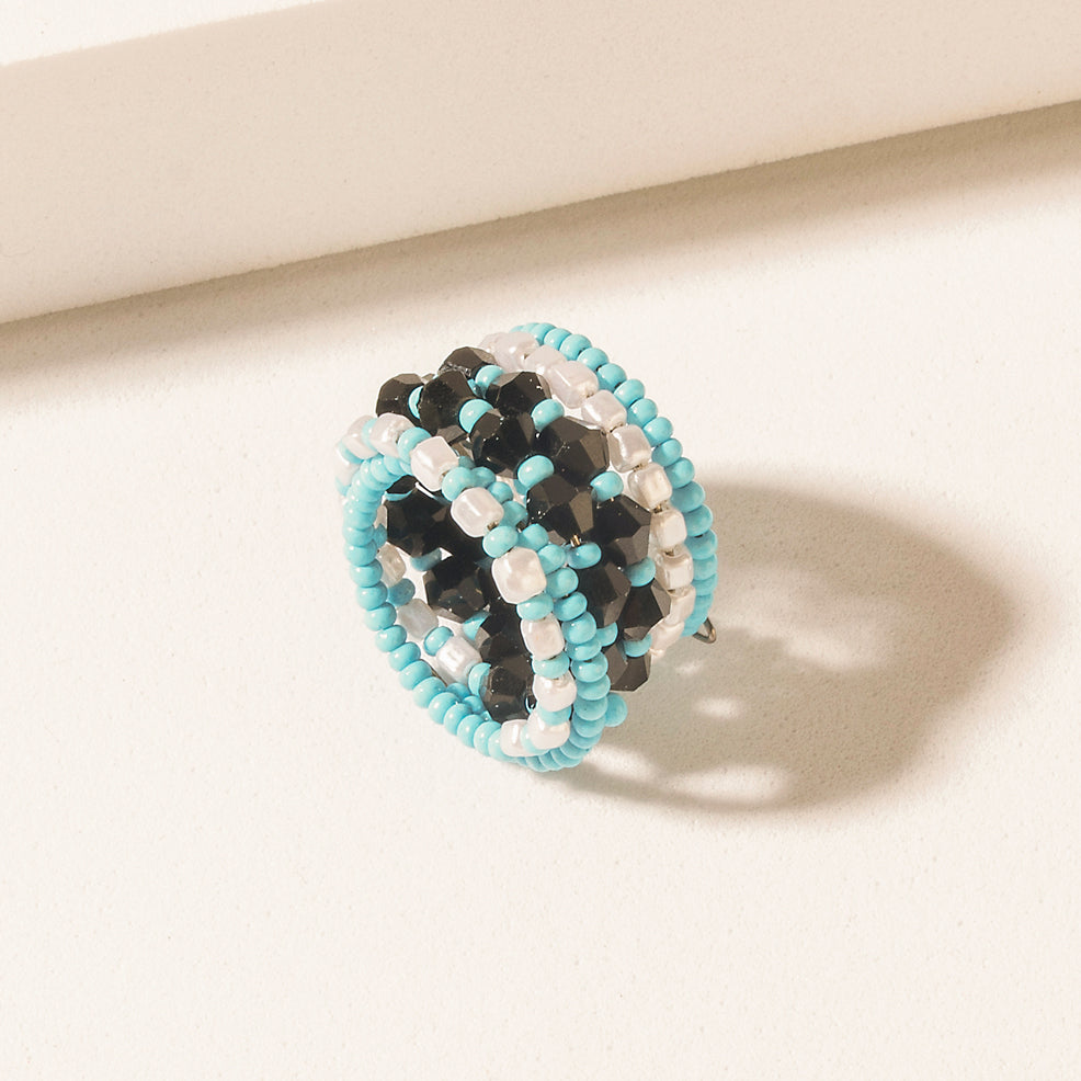 Myra Inkwave Horizon Ring in Oasis Blue