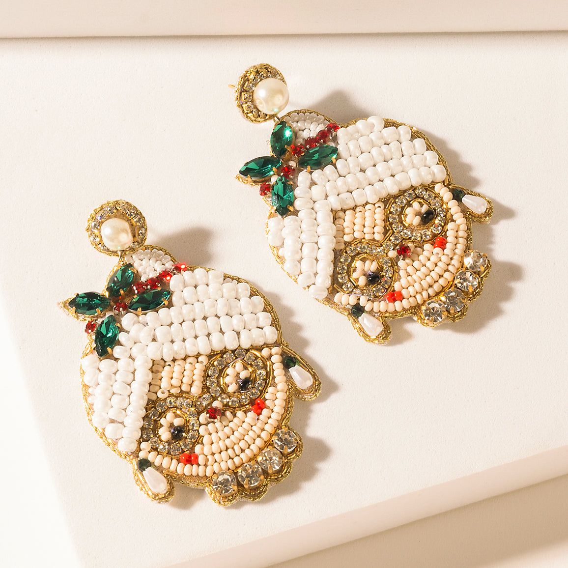 Myra St. Nick’s Charm Earrings in Moonlit Ivory