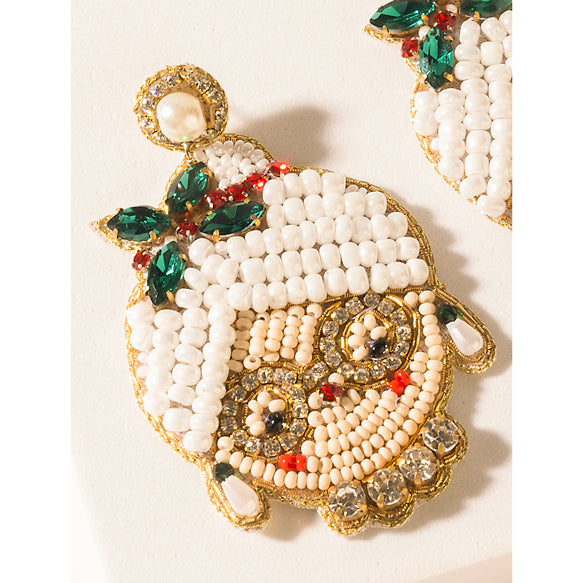 Myra St. Nick’s Charm Earrings in Moonlit Ivory - Myra USA