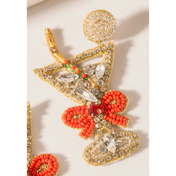 Myra Enchanted Eve Charm Earrings in Crimson Glow