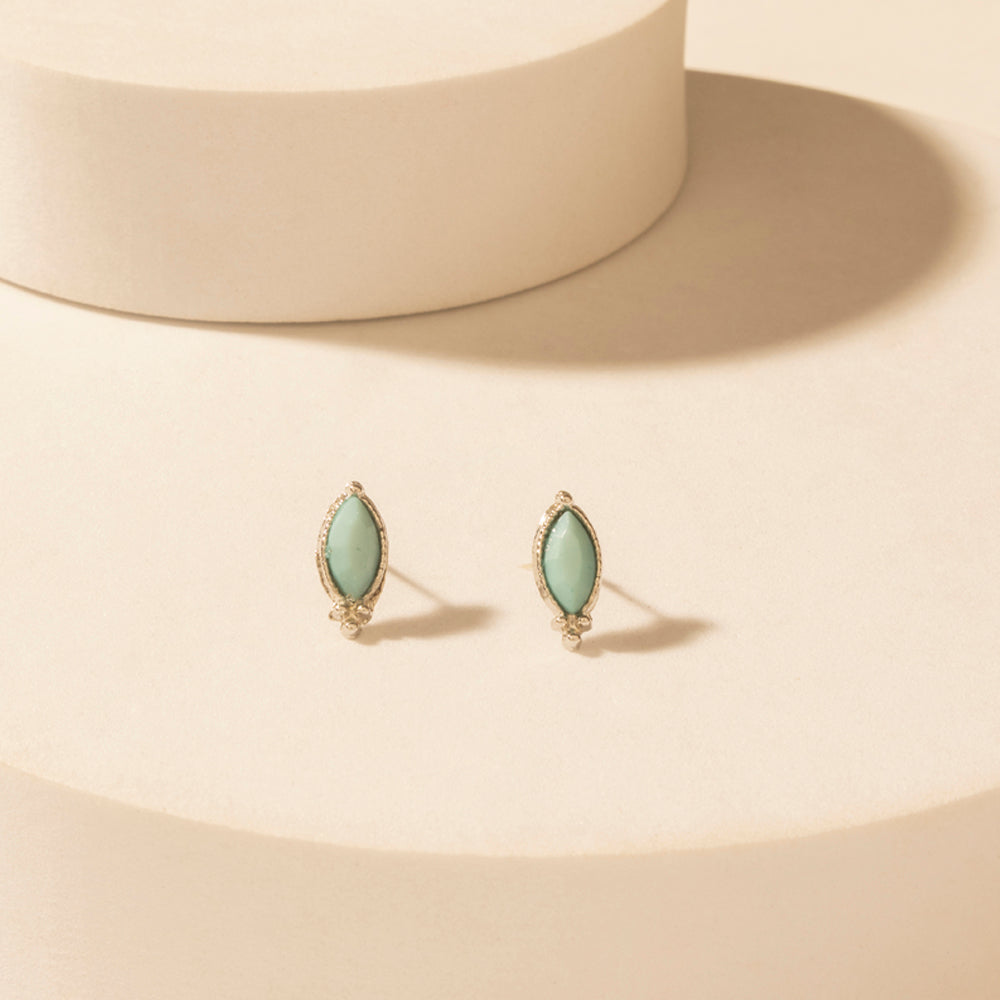 Myra Prairie Trinket Earrings Set in Saddle Silver - Myra USA