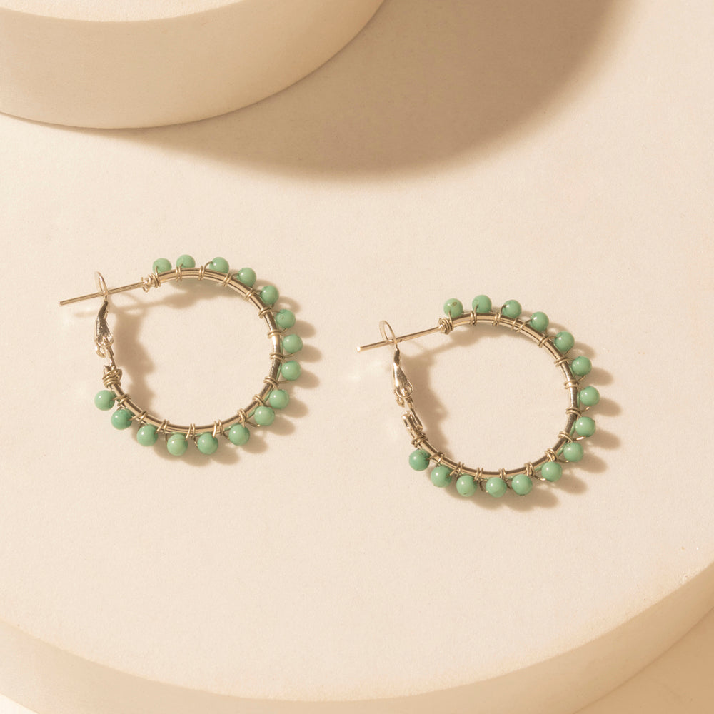 Myra Prairie Trinket Earrings Set in Saddle Silver - Myra USA