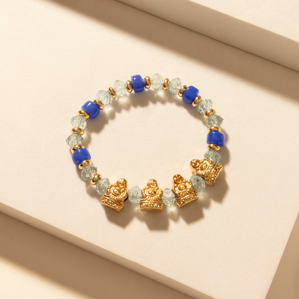 Myra Gilded Lasso Stack Bracelet in Arena Blue - Myra USA