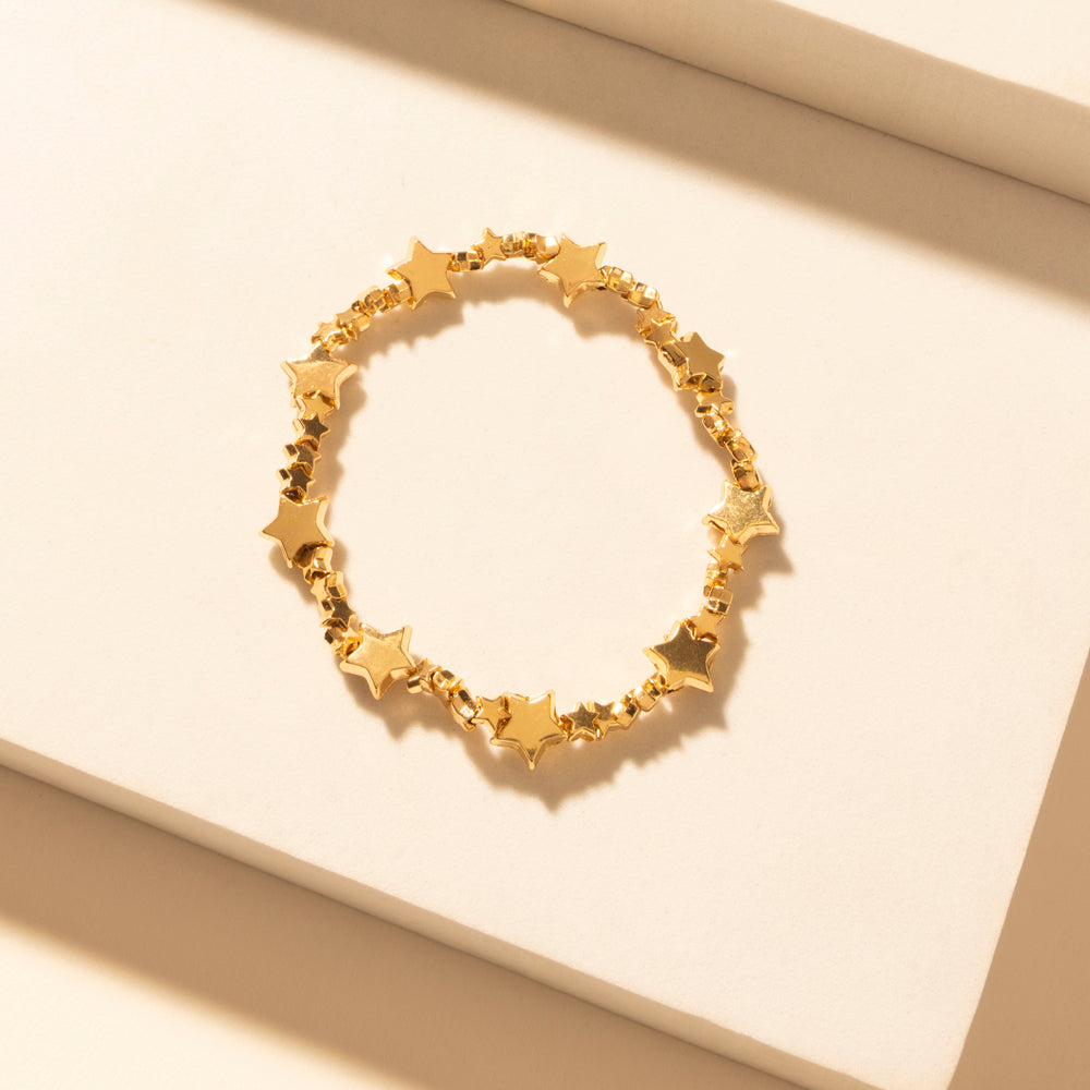 Myra Sunset Aire Stack Bracelet in Golden Flame - Myra USA